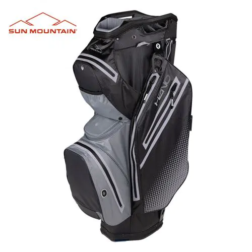 Sun Mountain 2023 H2NO Staff Cart Bag - Black/Nickel/Cadet 1 Sun Mountain 2023 H2NO Staff Cart Bag - Black/Nickel/Cadet
