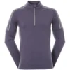 Adidas Golf Adidas 3 Stripes 1/4 Zip Sweatshirt - Purple