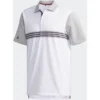 Adidas Golf Adidas Ultimate 365 3-Stripe Polo - White/Grey
