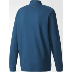 Golf Discount Store -Golf Discount Store adidas wool pullover petrol night rear view 400