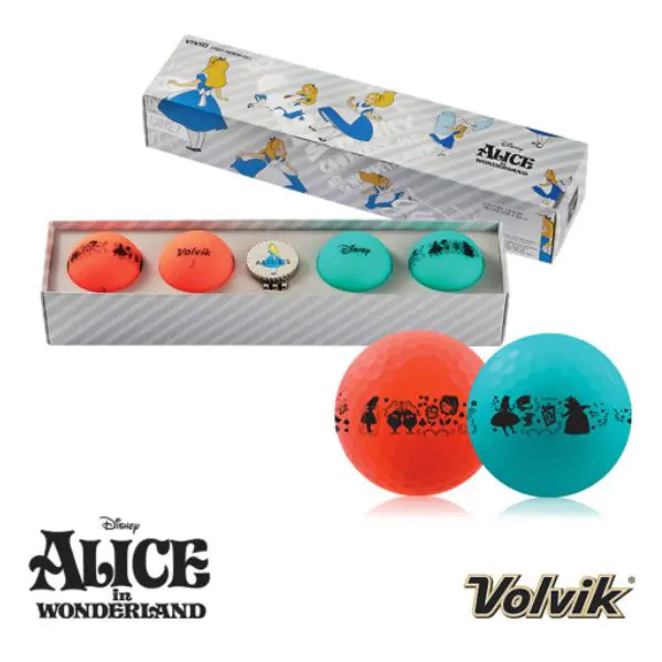 Volvik Vivid Solice Disney Alice In Wonderland Golf Balls Pack 1 Volvik Vivid Solice Disney Alice In Wonderland Golf Balls Pack