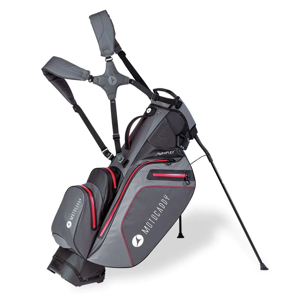 Motocaddy HydroFLEX Bag 2021 - Charcoal/Red 2 Motocaddy HydroFLEX Bag 2021 - Charcoal/Red - Image 2