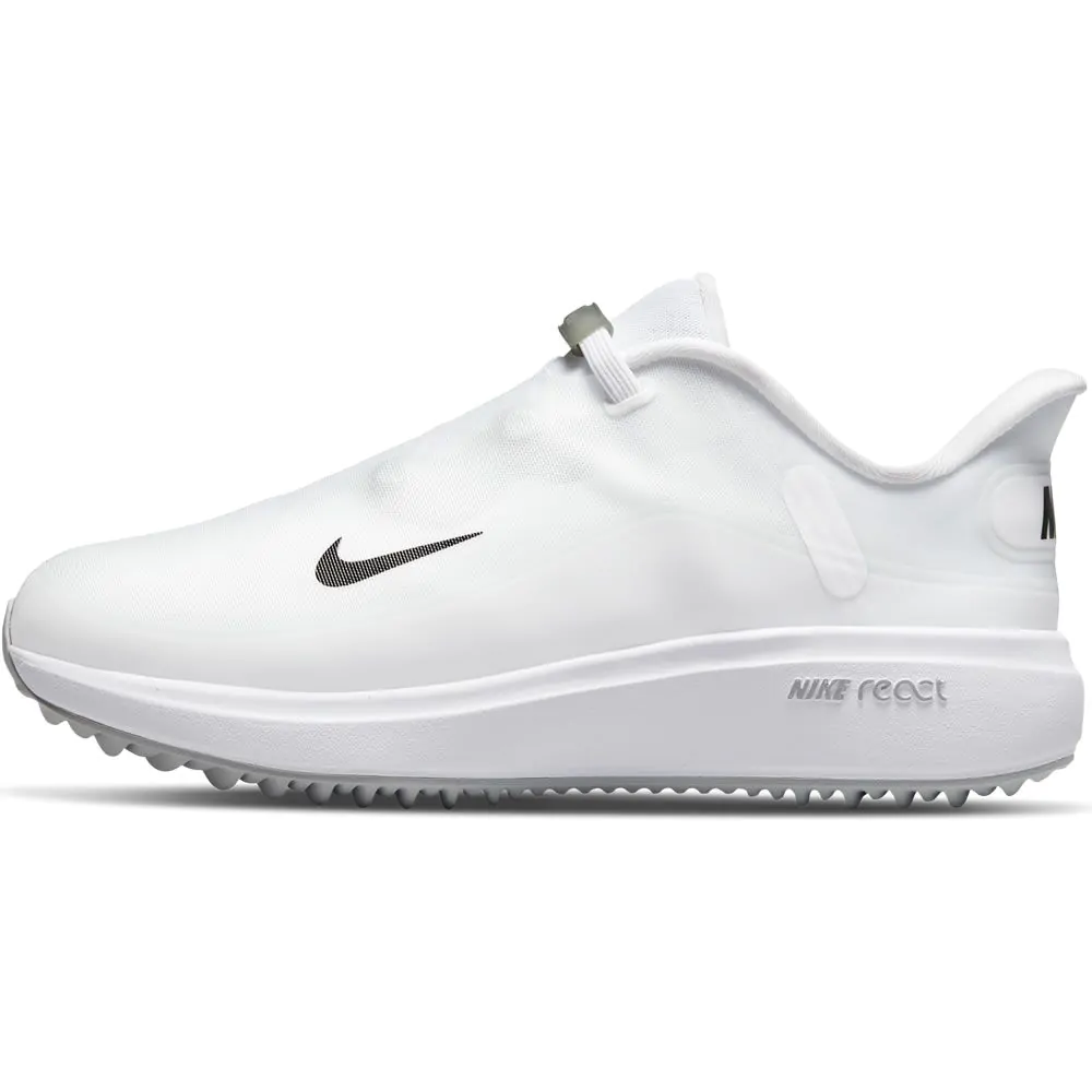 Nike Ladies React Ace Tour Golf Shoes - White/Black-Light Smoke Grey 1 Nike Ladies React Ace Tour Golf Shoes - White/Black-Light Smoke Grey