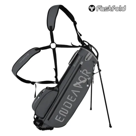 FastFold Endeavour 2 Golf Stand Bag - Charcoal/Alloy 1 FastFold Endeavour 2 Golf Stand Bag - Charcoal/Alloy