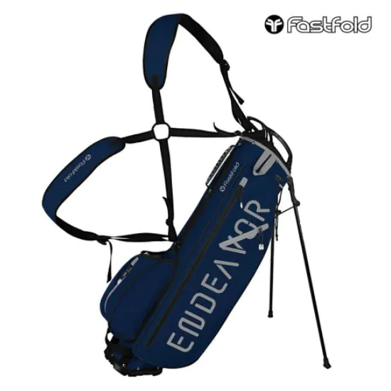 FastFold Endeavour 2 Golf Stand Bag - Navy/Alloy 1 FastFold Endeavour 2 Golf Stand Bag - Navy/Alloy