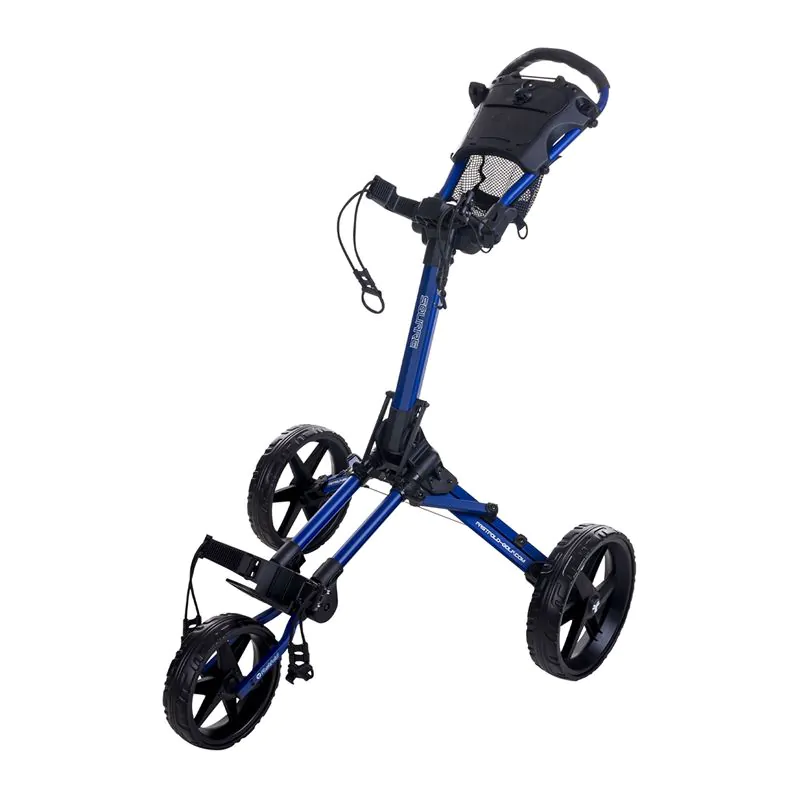 Fastfold Square Golf Trolley - Navy/Black 1 Fastfold Square Golf Trolley - Navy/Black