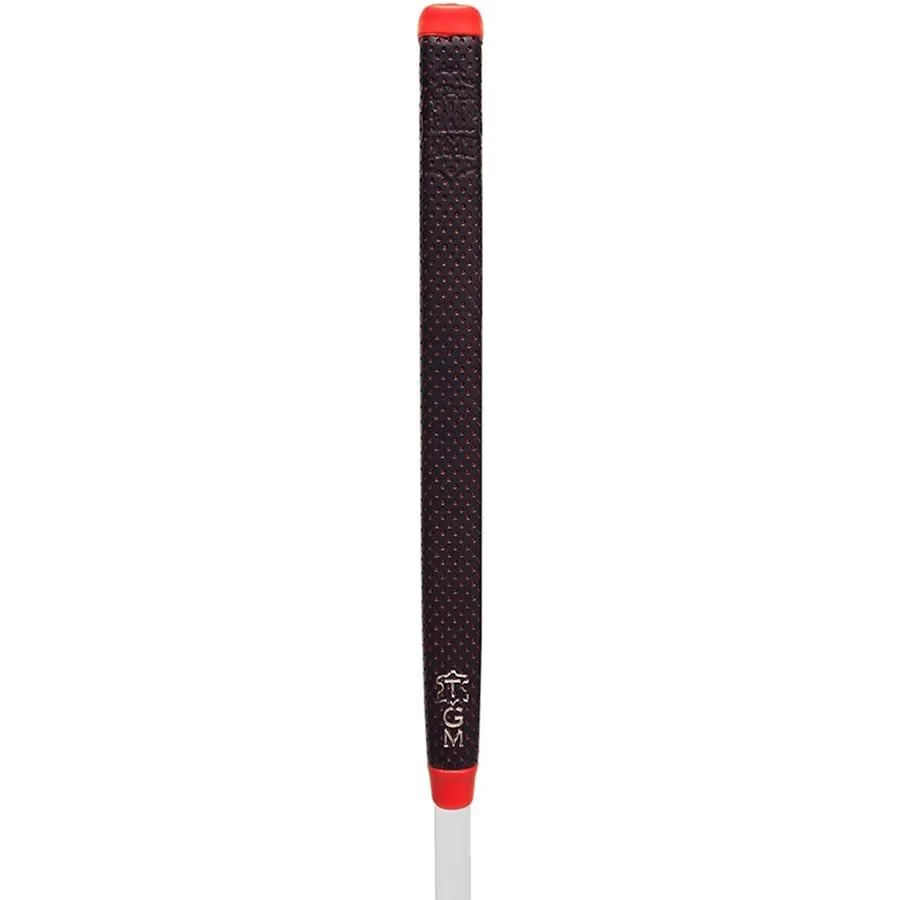 The Grip Master Masters Leather Tour Putter Grips - Black/Red 1 The Grip Master Masters Leather Tour Putter Grips - Black/Red