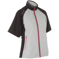 ProQuip Tara Ladies Wind Top - Silver/Black (Small)