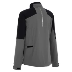 ProQuip StormForce PX7 Waterproof Rain Jacket - Black/Pewter -Golf Discount Store px7 jkt pewter3