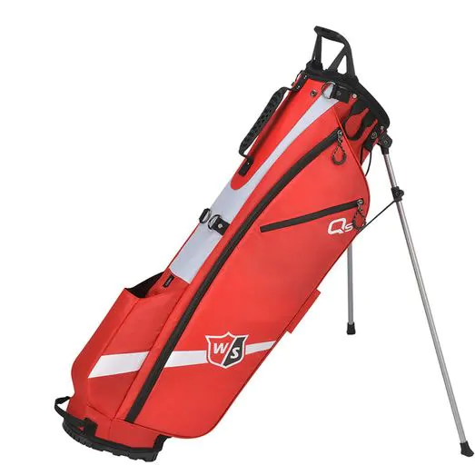 Wilson Staff Quiver Golf Stand Bag - Red 1 Wilson Staff Quiver Golf Stand Bag - Red