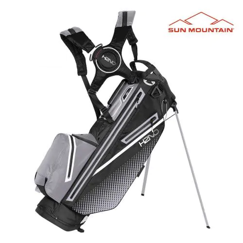 Sun Mountain 2023 H2NO Lite Stand Bag - Black/Nickel/White 1 Sun Mountain 2023 H2NO Lite Stand Bag - Black/Nickel/White
