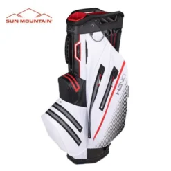 Sun Mountain 2023 H2NO Lite Cart Bag - Black/White/Red