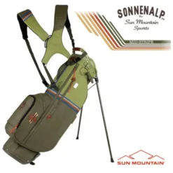 Sun Mountain 2023 Mid Stripe Stand Bag - Loden/Moss/Inferno