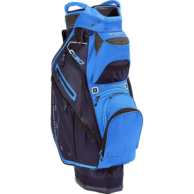 Sun Mountain 2022 C-130 Cart Bag - Navy/Cobalt 2 Sun Mountain 2022 C-130 Cart Bag - Navy/Cobalt - Image 2