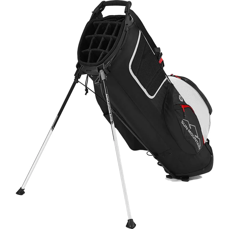 Sun Mountain 2022 Eco-Lite EWP 14 Way Stand Bag - Black/White/Red 2 Sun Mountain 2022 Eco-Lite EWP 14 Way Stand Bag - Black/White/Red - Image 2