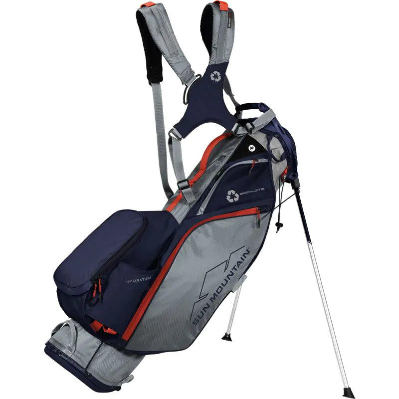 Sun Mountain 2022 Eco-Lite EWP 14 Way Stand Bag - Cadet/Navy/Inferno 1 Sun Mountain 2022 Eco-Lite EWP 14 Way Stand Bag - Cadet/Navy/Inferno