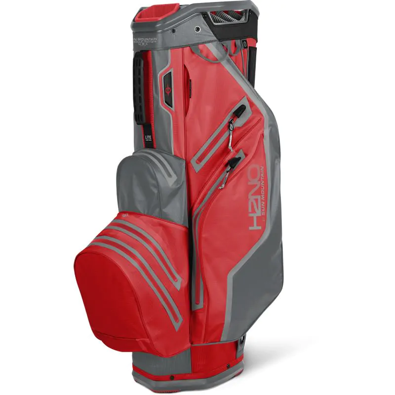 Sun Mountain 2022 H2NO Lite Waterproof Cart Bag - Red/Nickel/Cadet 1 Sun Mountain 2022 H2NO Lite Waterproof Cart Bag - Red/Nickel/Cadet