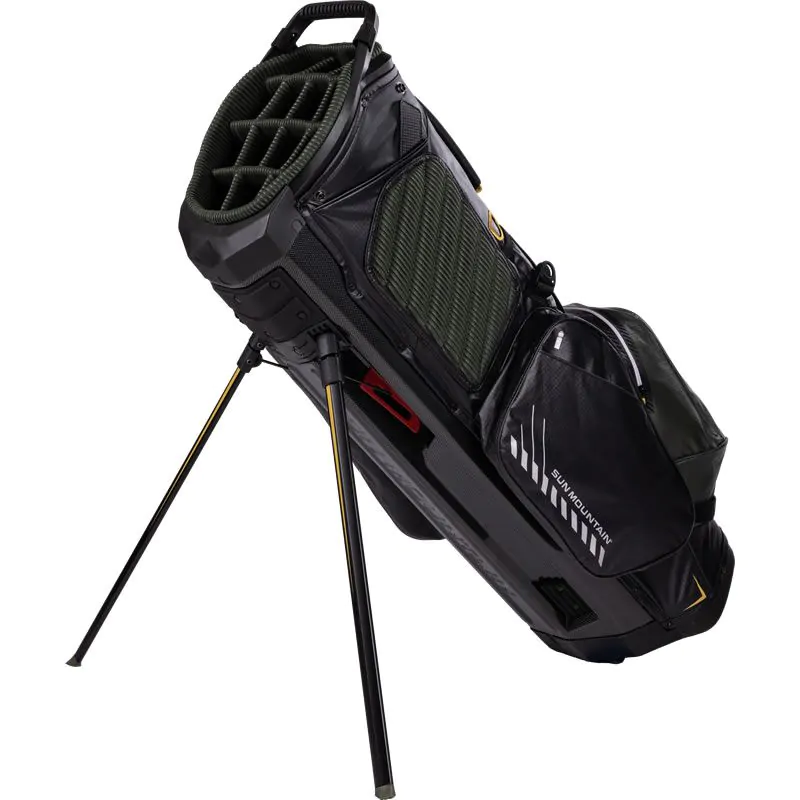 Sun Mountain 2022 H2NO SportFast Stand Bag - Black/Moss/Astec 2 Sun Mountain 2022 H2NO SportFast Stand Bag - Black/Moss/Astec - Image 2