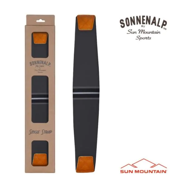 Sun Mountain 2023 Mid Stripe Strap - Black 1 Sun Mountain 2023 Mid Stripe Strap - Black