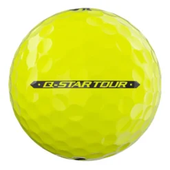 Srixon Q Star Tour 4 Golf Balls - Yellow/Dozen -Golf Discount Store srixon q star tour 4 yellow golf ball side