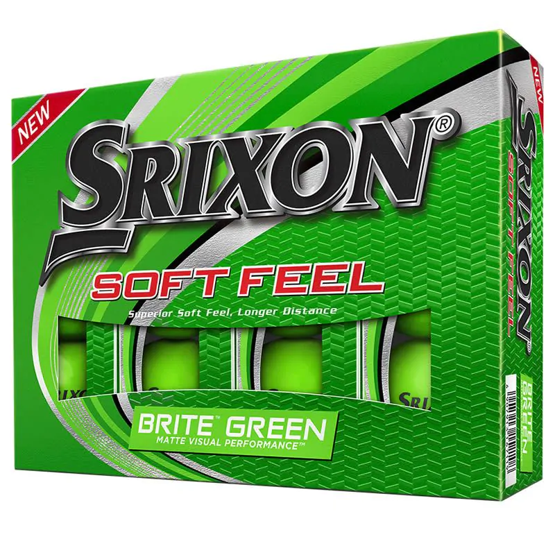 Srixon Soft Feel Brite Golf Balls - Green/Dozen 1 Srixon Soft Feel Brite Golf Balls - Green/Dozen