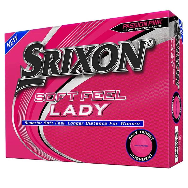 Srixon Soft Feel Ladies Golf Balls - Pink/Dozen 1 Srixon Soft Feel Ladies Golf Balls - Pink/Dozen