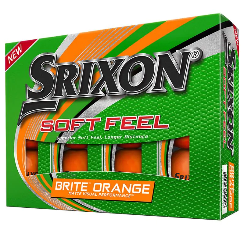 Srixon Soft Feel Brite Golf Balls - Orange/Dozen 1 Srixon Soft Feel Brite Golf Balls - Orange/Dozen
