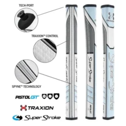 Super Stroke Traxion Pistol GT 1.0 Putter Grip - Tiff/Grey/White