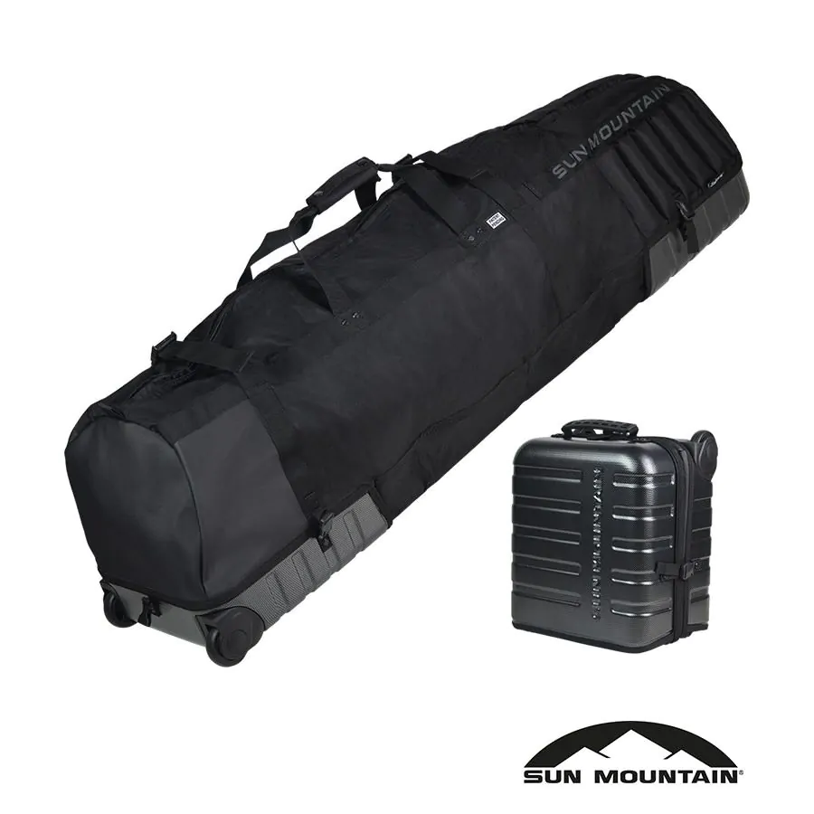 Sun Mountain Kube Wheeled Golf Travel Cover - Carbon/Black 1 Sun Mountain Kube Wheeled Golf Travel Cover - Carbon/Black