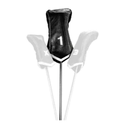 Sun Mountain Leather Chevron Driver Headcover - Black/White