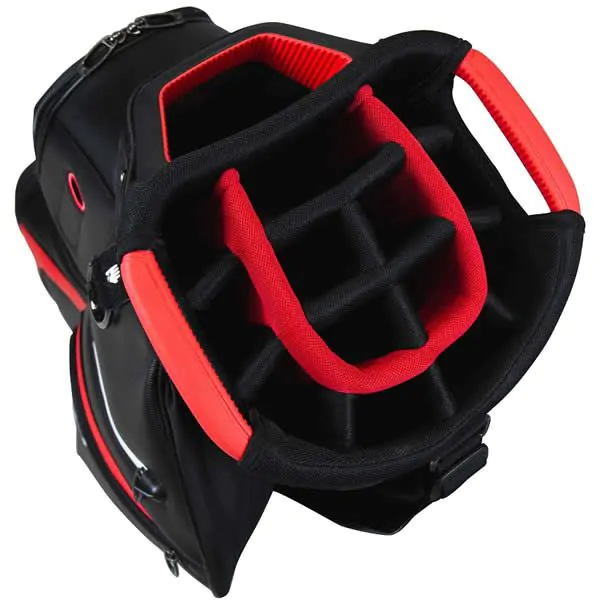 Taylormade Deluxe Cart Golf Bag - Black/Red - Image 2