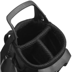 Taylormade Quiver Pencil Stand Bag - Black -Golf Discount Store taylormade quiver bag top view n77708 aslangolf