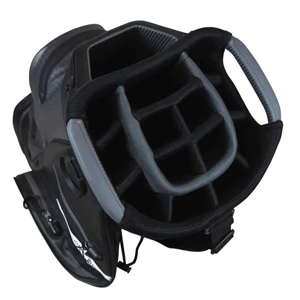 Taylormade Storm Dry Waterproof Cart Bag - Black/Charcoal 2 Taylormade Storm Dry Waterproof Cart Bag - Black/Charcoal - Image 2