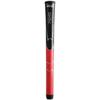 Winn Dri-Tac Golf Grips - Black/Red 1 Winn Dri-Tac Golf Grips - Black/Red