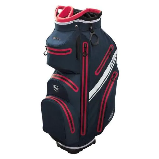 Wilson Staff Exo Dry Cart Bag - Navy/White/Red 1 Wilson Staff Exo Dry Cart Bag - Navy/White/Red