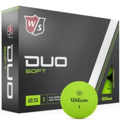 Wilson Staff Duo Soft Green Golf Balls - Dozen -Golf Discount Store ws staff duo soft gre 1