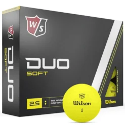 Wilson Staff Duo Soft Yellow Golf Balls - Dozen -Golf Discount Store ws staff duo soft yel 4